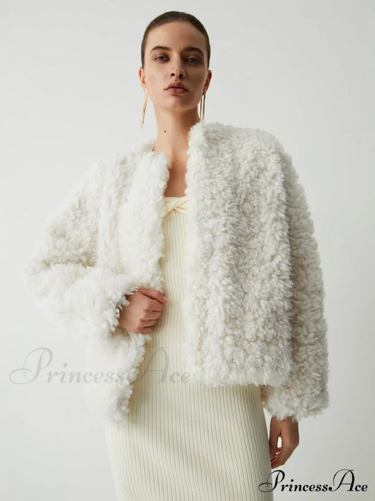 Double Pockets Graceful Fleece Jacket