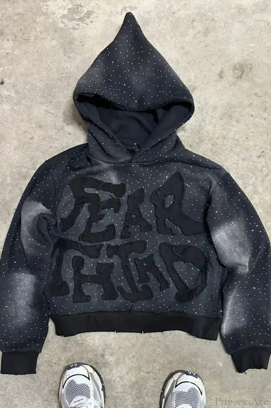 Flash Diamond Oversized Hoodie