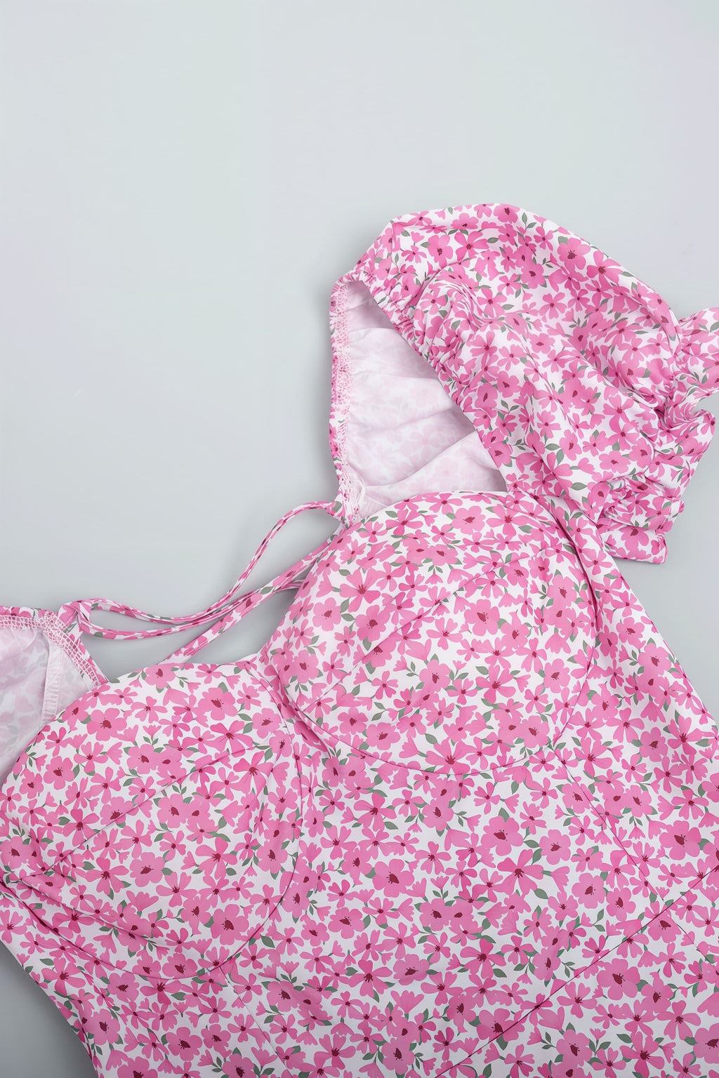 Off Shoulder Floral Slit Midi Dress