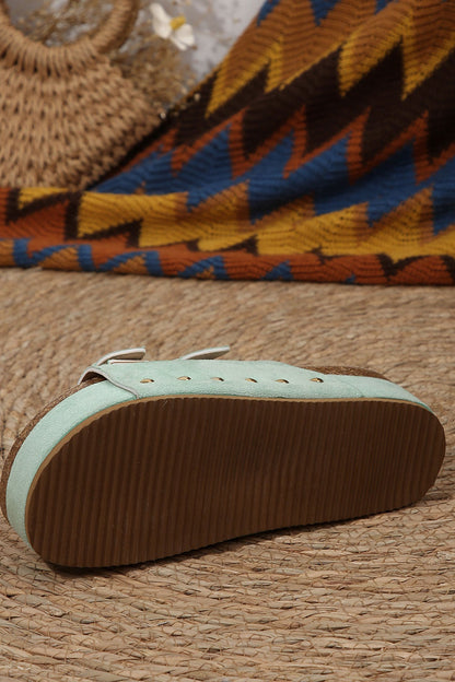 Suede Platform Sandal