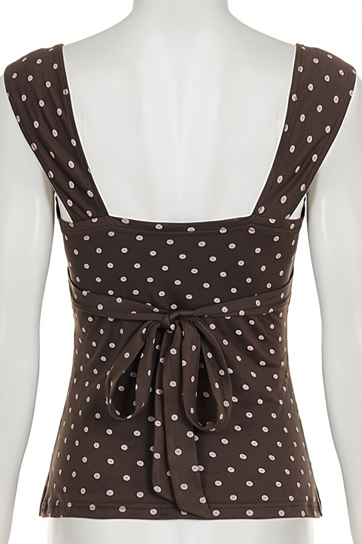 Vintage Polka Dot Lace Tank Top