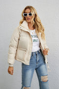 Short Stand Collar Puffer Coat