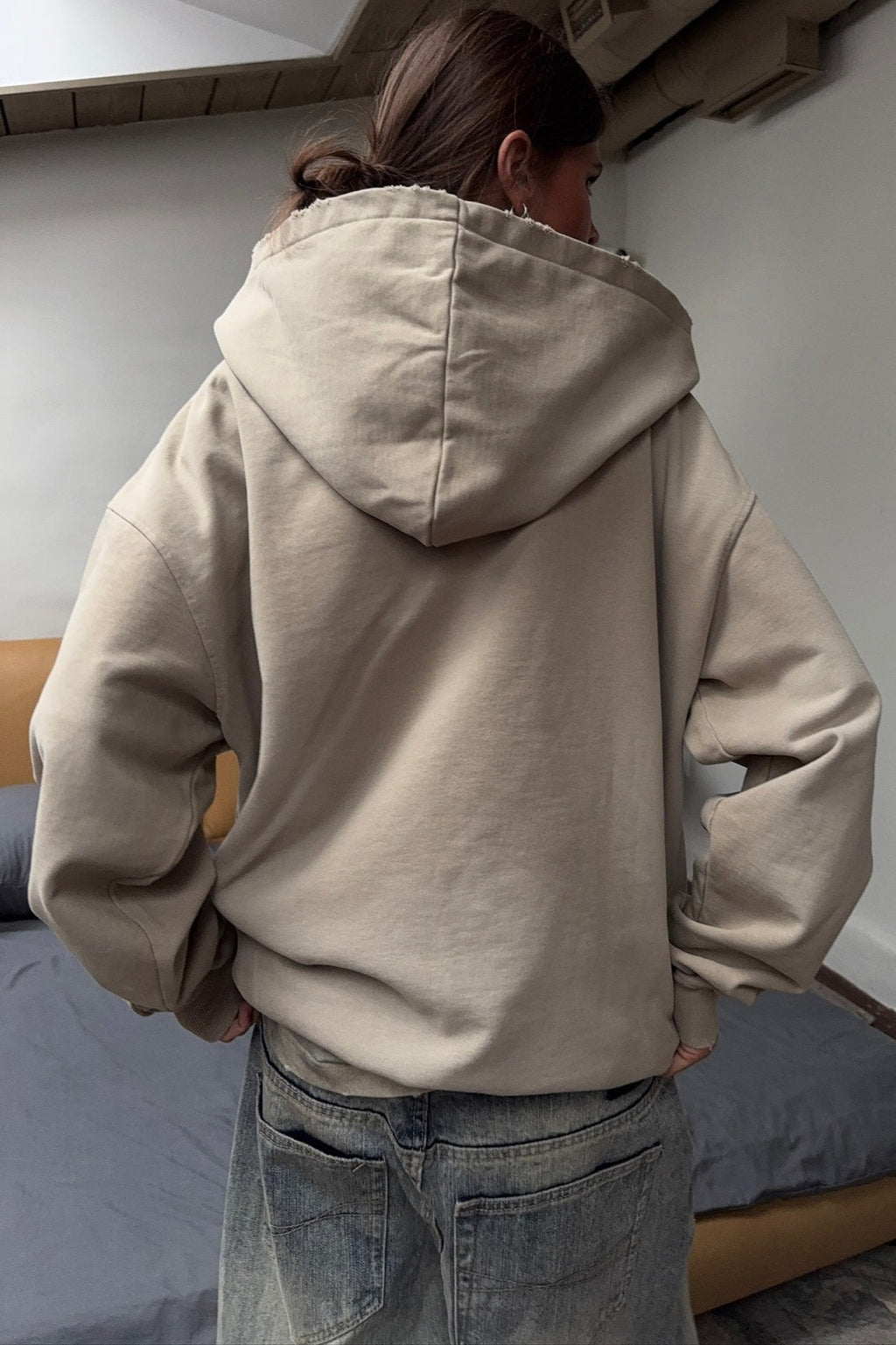 Vintage Street Style Zip Up Hoodie