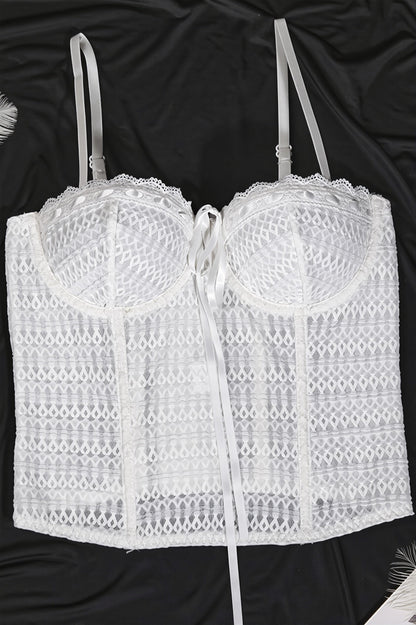 Lace Boned Underwire Sexy Cami Top