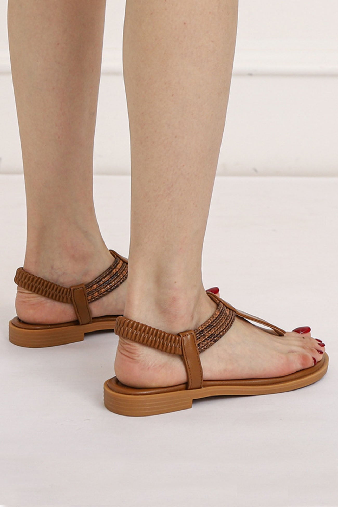 Bohemia Peep Toe Thong Sandals