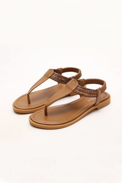 Bohemia Peep Toe Thong Sandals