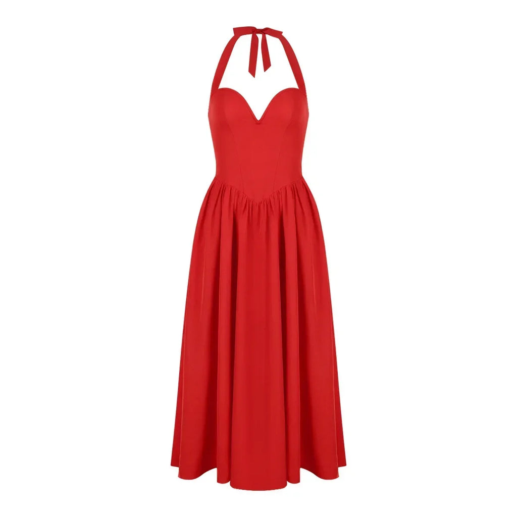 Elegant Fit and Flare Casual Sexy Party Dress