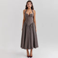 Elegant Fit and Flare Casual Sexy Party Dress
