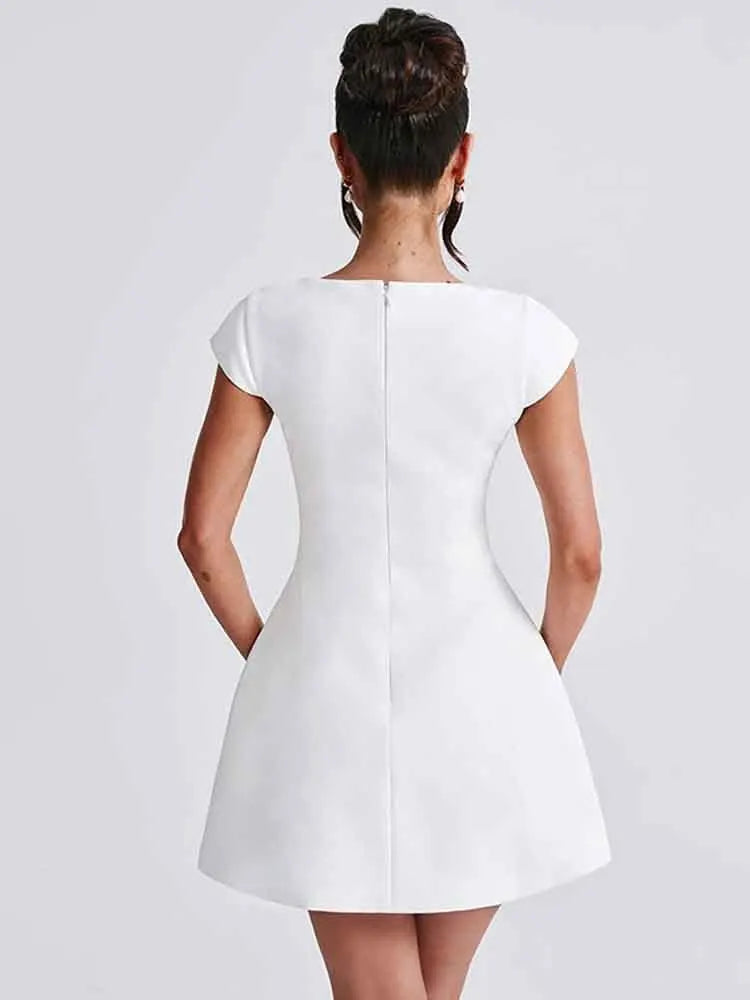 Elegant Backless Bodycon Mini Party Dress