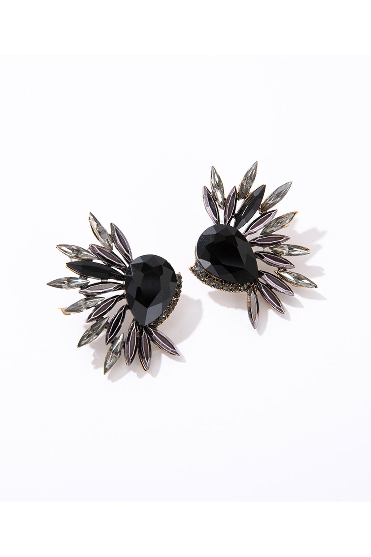 Rhinestone Wing Shape Earrings