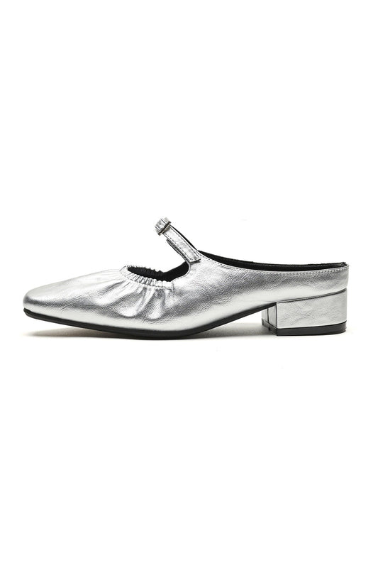 Ruched Closed-toe Heels