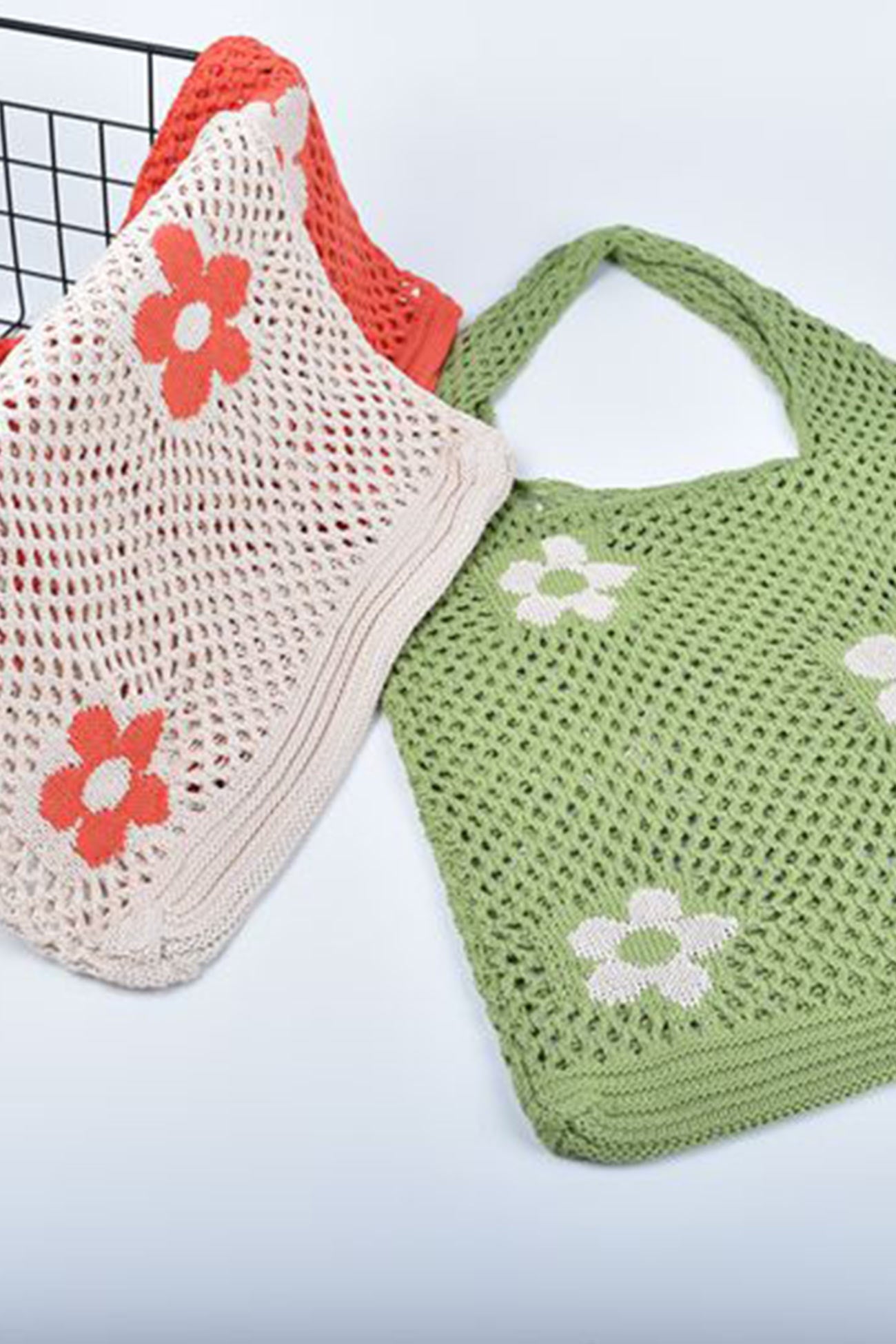 Small Flower Hollow-out Crochet Bag