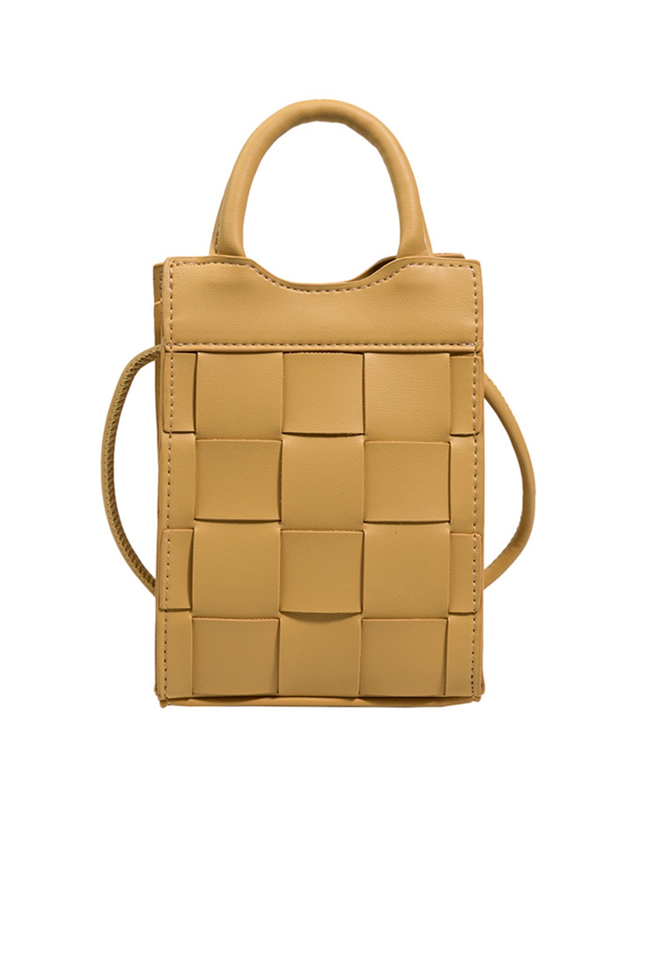 Solid Color 2-Way Woven Bag