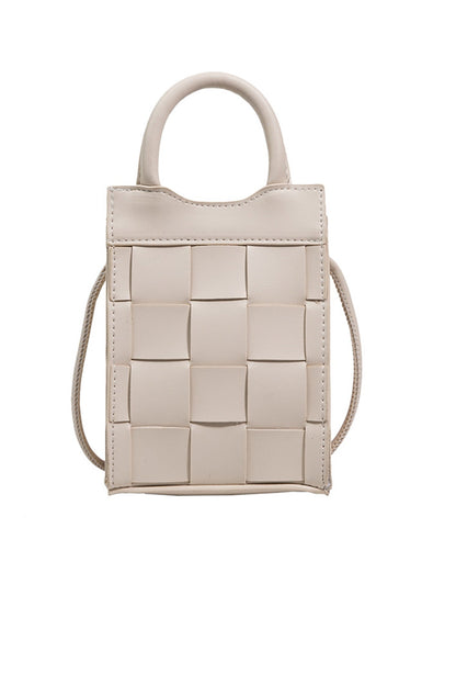 Solid Color 2-Way Woven Bag