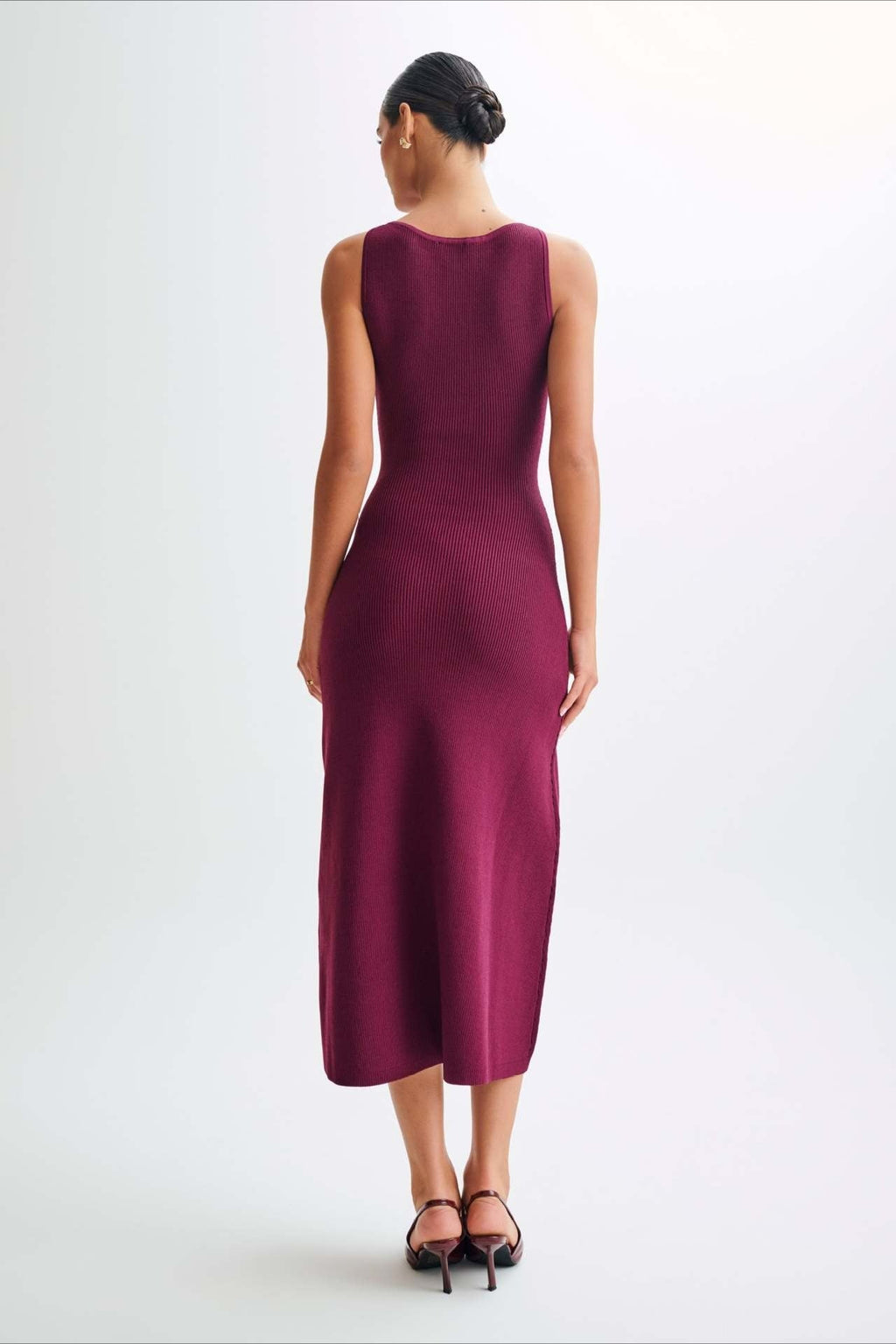 Knit Sleeveless Bodycon Sweater Dress