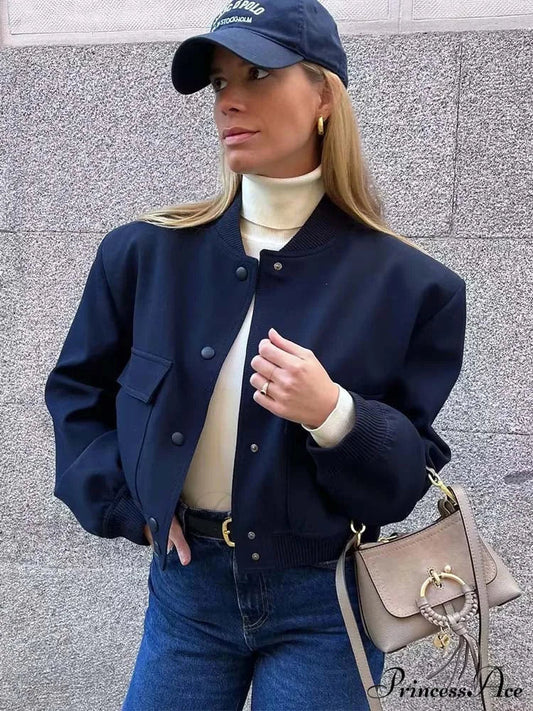 ADANNA Elegant BOMBER JACKET