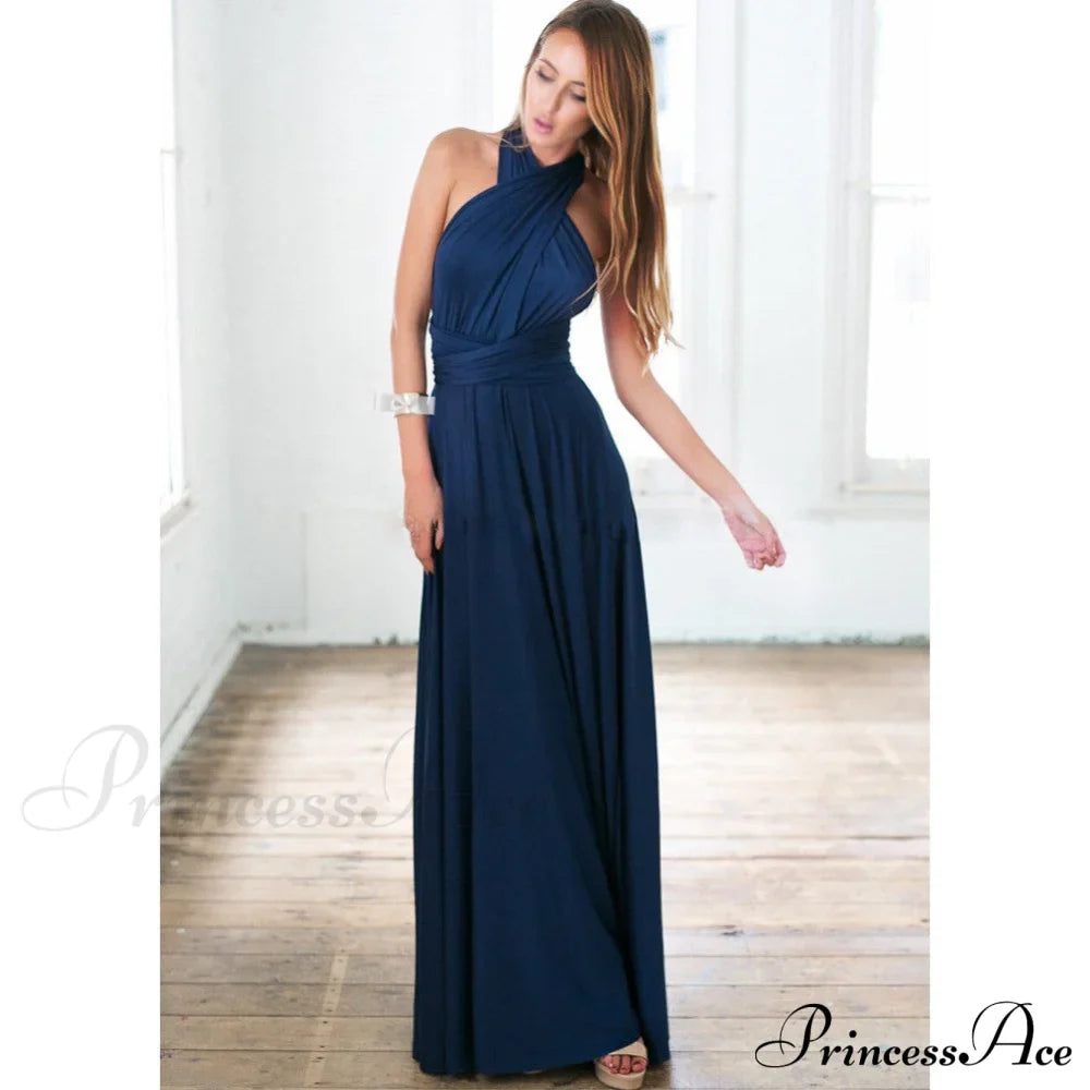 Alexandra Satin Lace Charming Back A-Line Dress