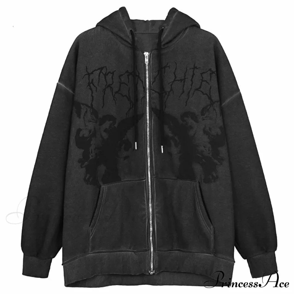 Cozy Mysterious Dark Gothic Hoodie