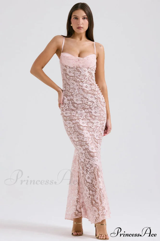 Azzurra Rose Stylish Lace Dress
