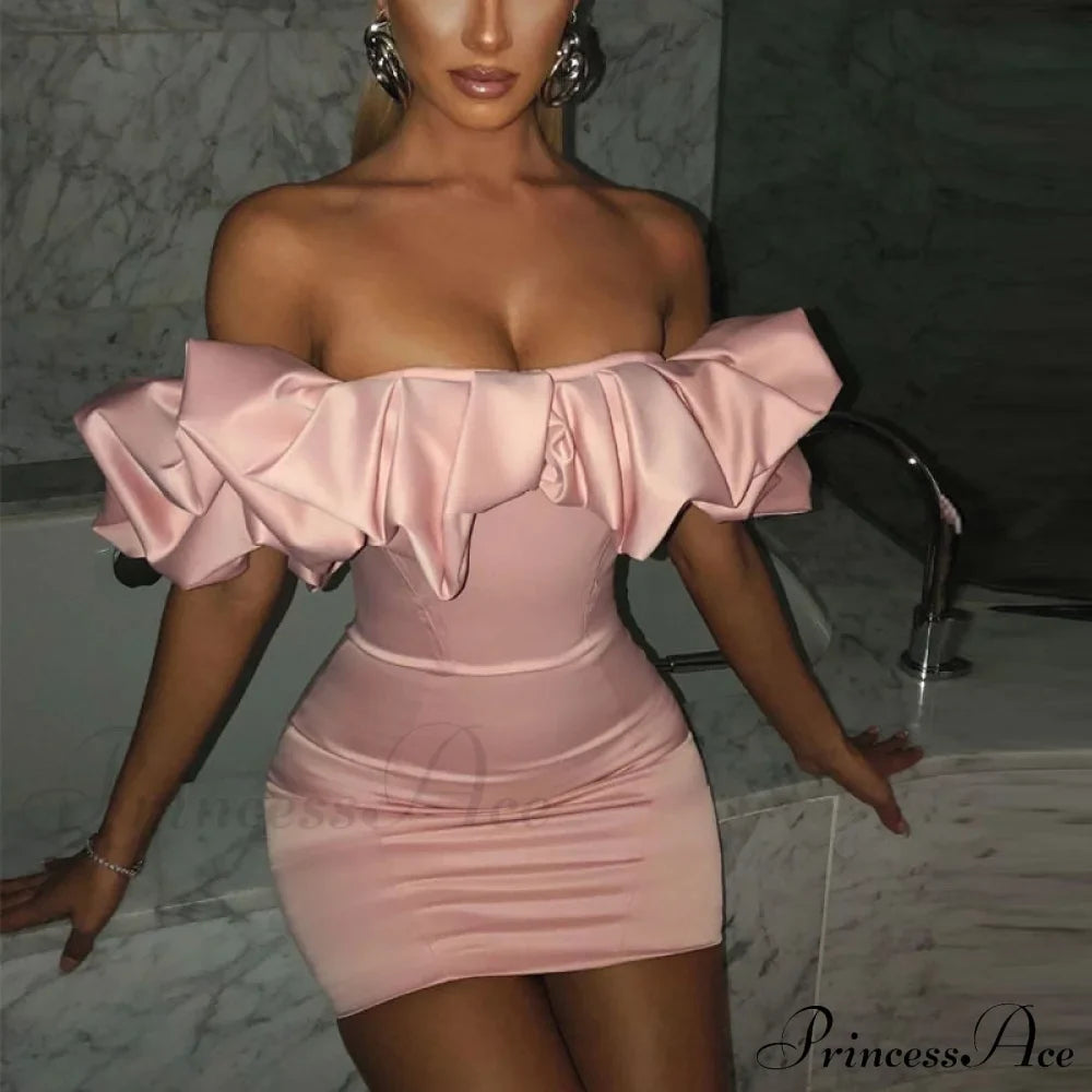Backless Strapless Bodycon Short Sexy Party Dress