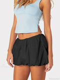 Balloon Layered Pleated Skirt