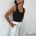 Basic Ribbed Knitted Tank Top