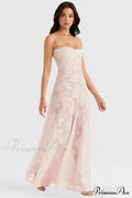 Blush of Elegance Charming Lace Maxi Dress