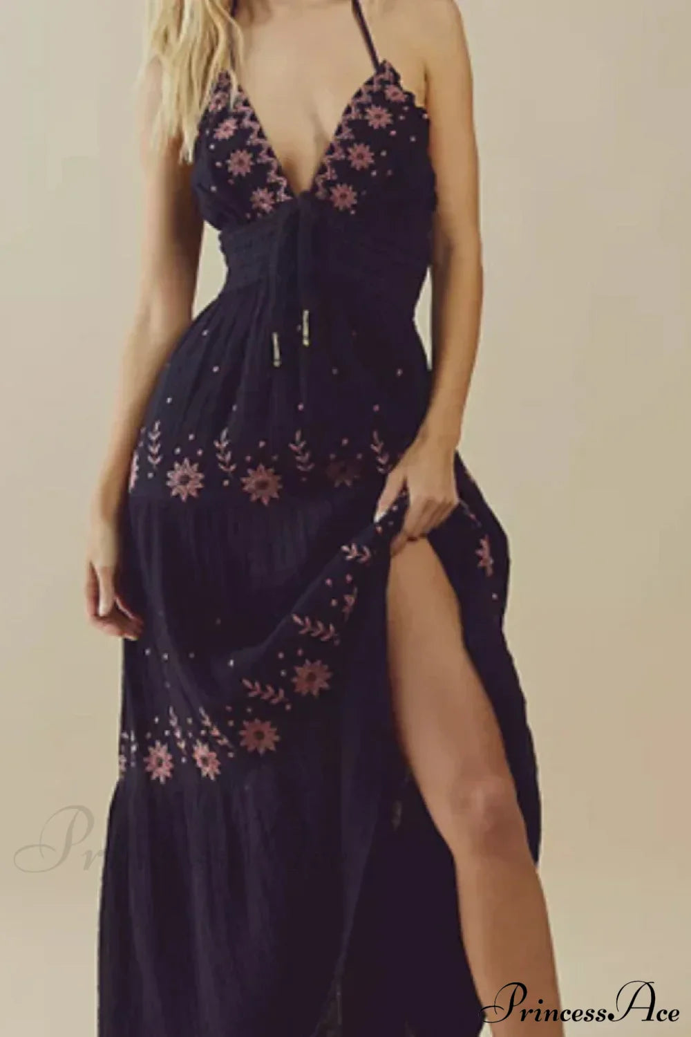 Bohemian Flower Beach Holiday Boho Dress