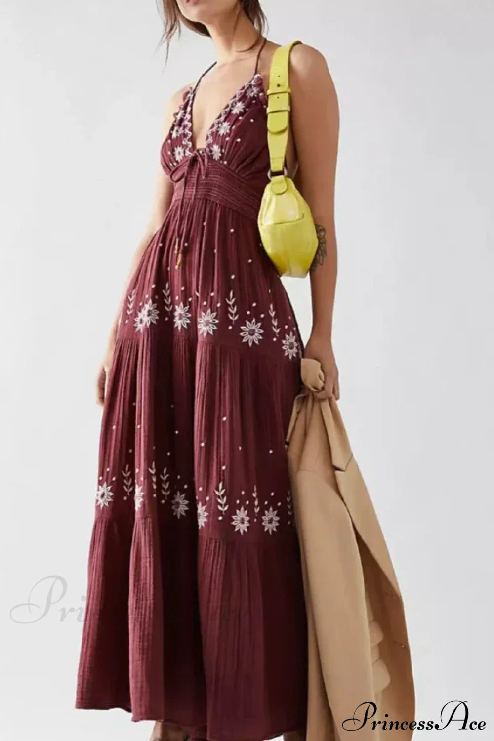 Bohemian Flower Beach Holiday Boho Dress