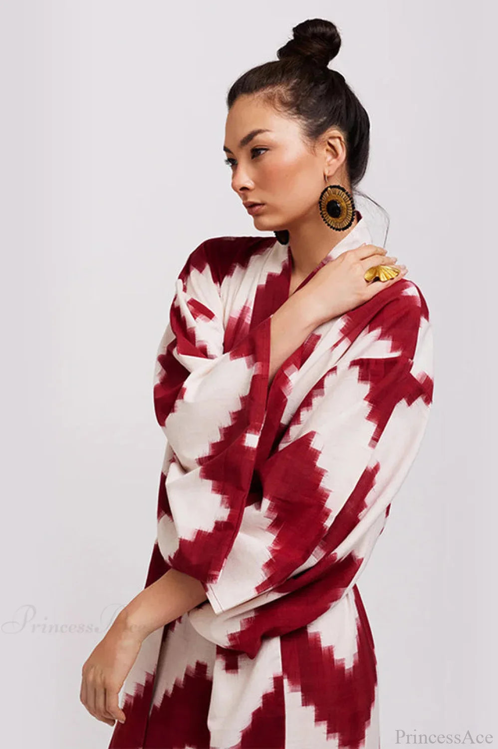 Brigitte One Of A Kind Ikat Maxi Kimono