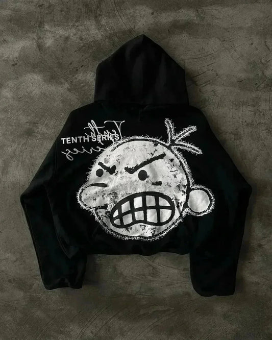 Cartoon Graphic Oversized Hoodie