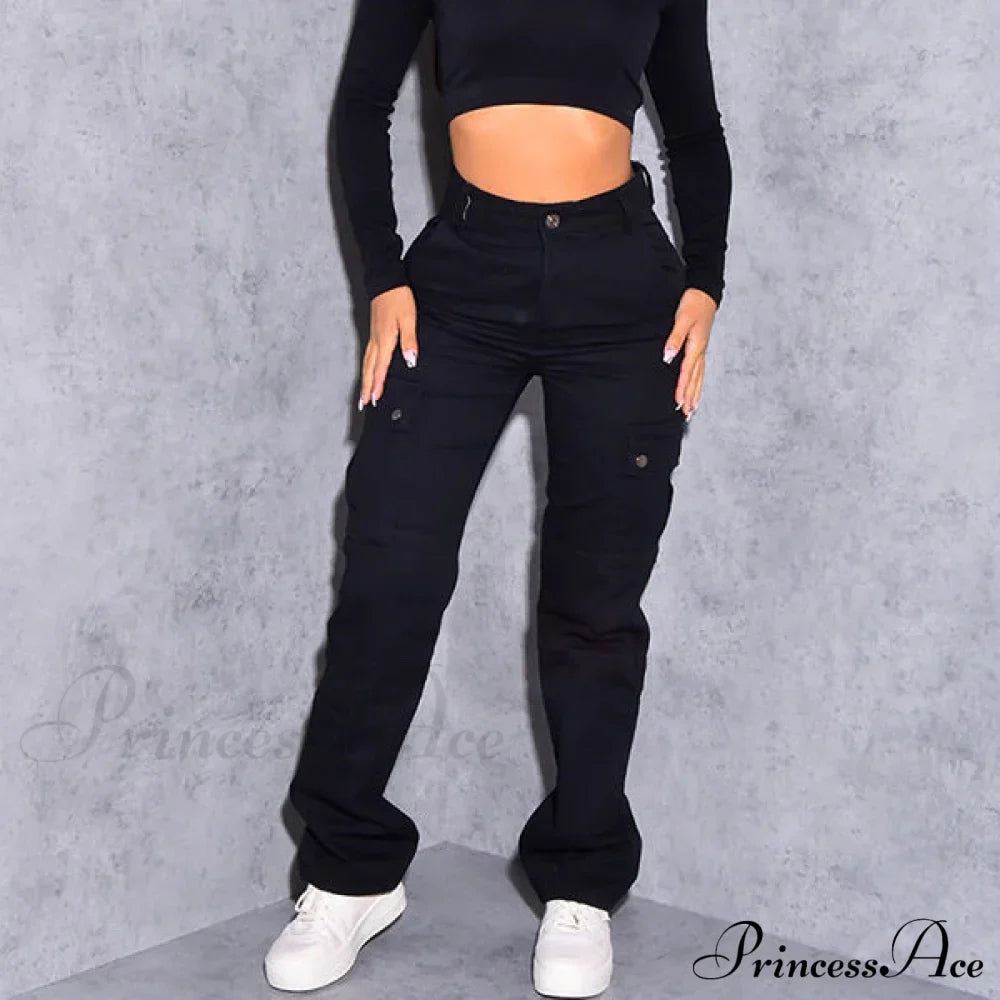 Slim Elastic High Waist Vintage Streetwear Jeans