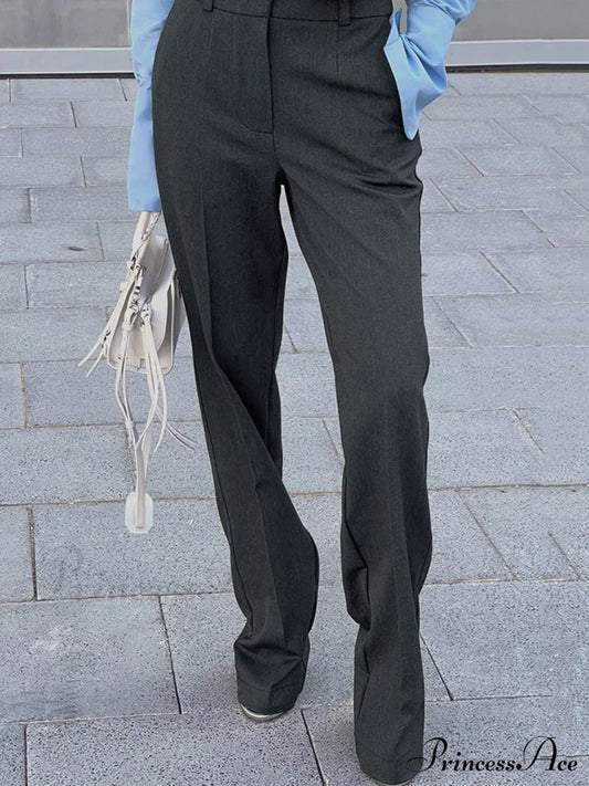Casual Straight Graceful Leg Long Pants