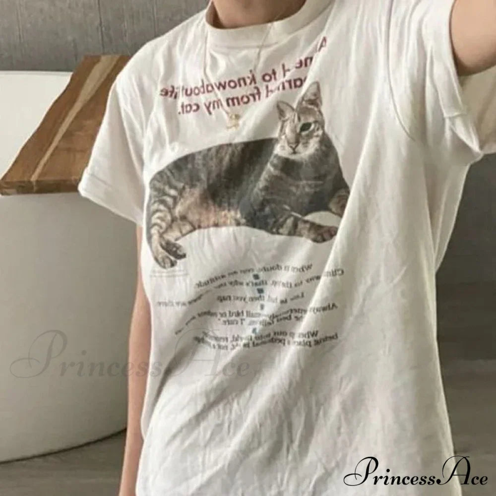 Cat Elegant Quotes GraphicT-Shirt