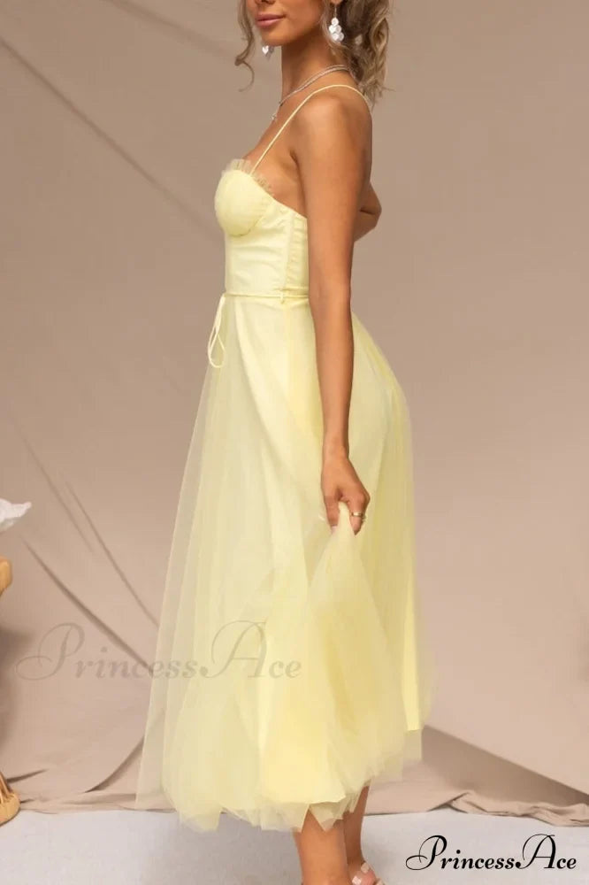 Cindy Tulle Stylish Midi Dress