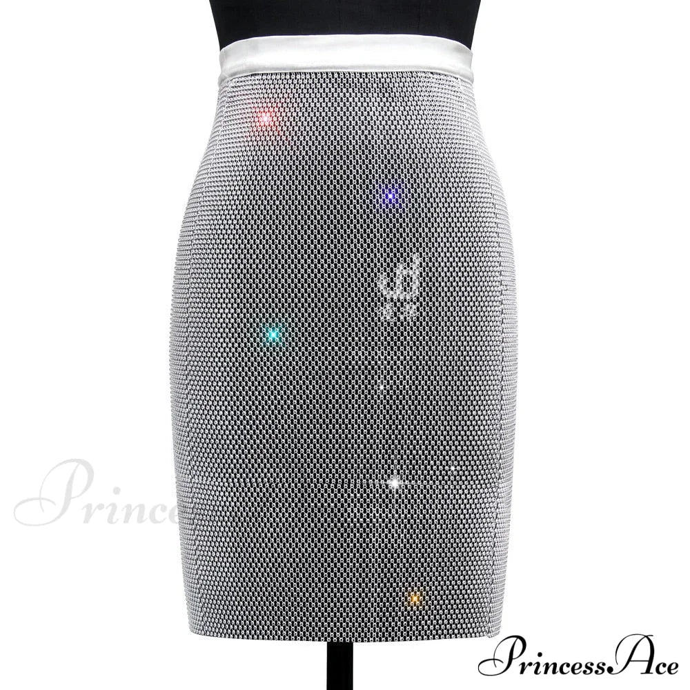 Halter Rhinestone Crop Tank Top