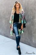 Colorful Mid-Length Stylish Sequin Cardigan