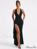 Crew Neck Graceful Vintage Ombre Dress