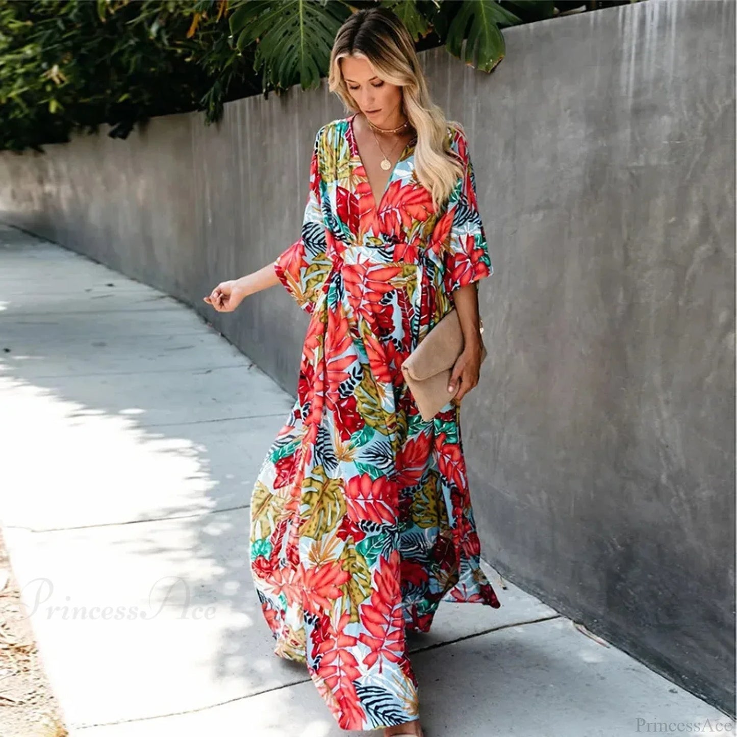 Crochet Kaftan Tunic Summer Beach Cover Up