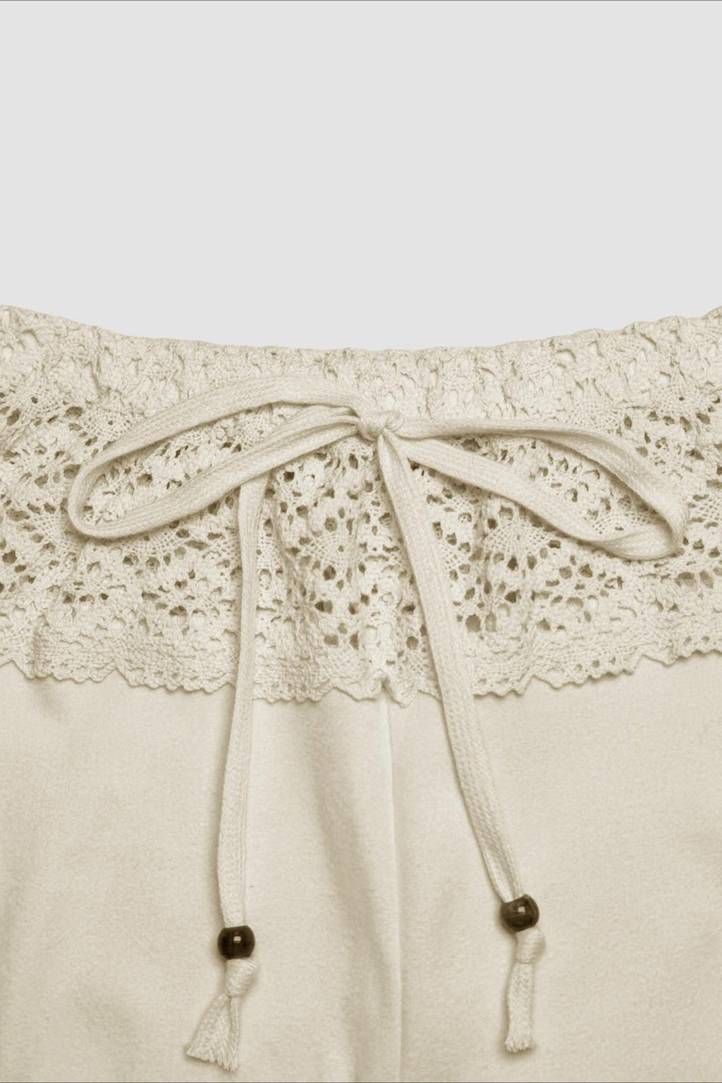 Splice Lace Waist Flared Pants
