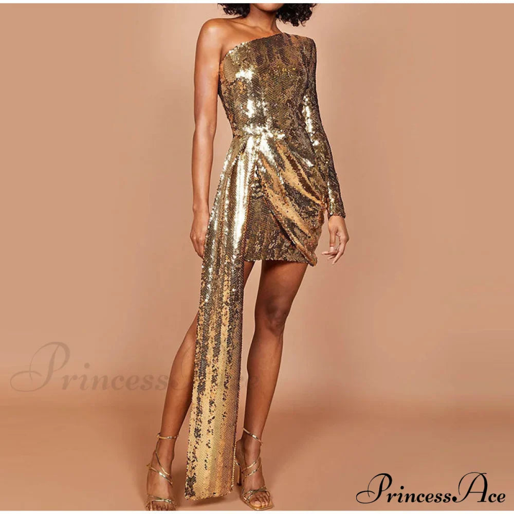 Deep V-Neck Long Sleeve Bodycon Mini Dresses