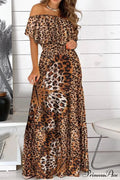 Elegant Bandeau Graceful Floral Maxi Dress