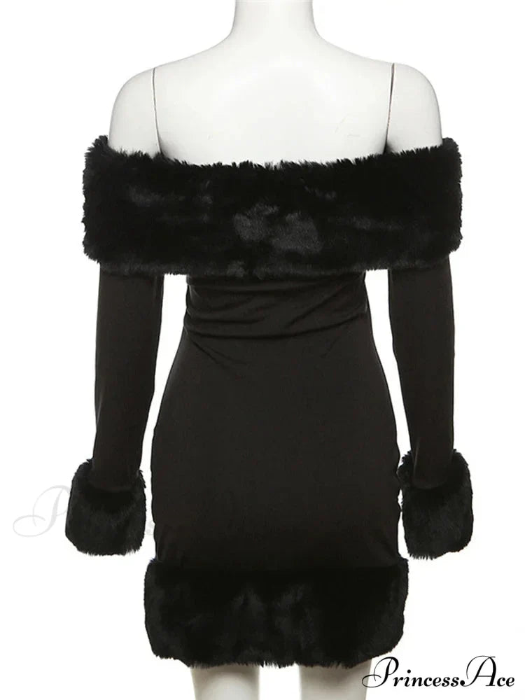 Elegant Fluffy Strapless Mini Party Dress
