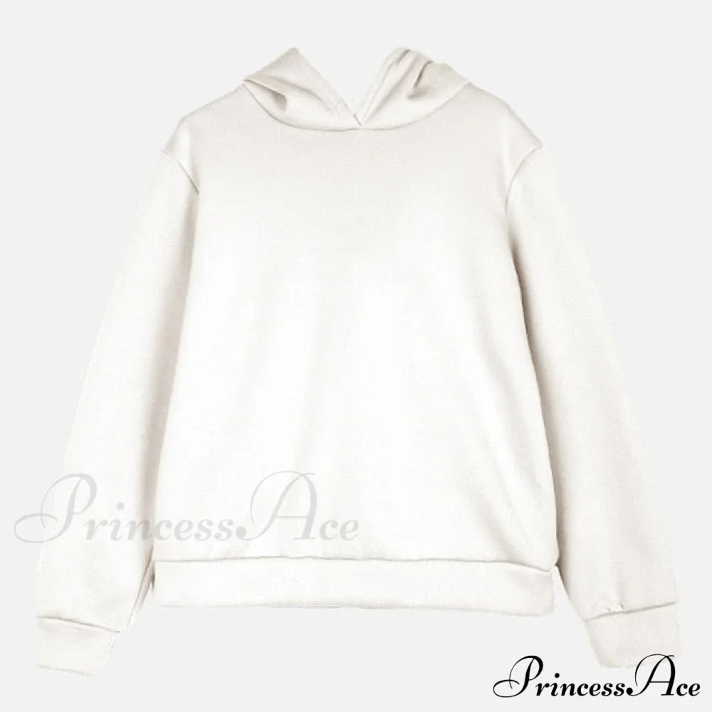 Elegant with Long Sweatshirt Women's Set and Hoodie Lace-Up Warm Pant Solid Detail