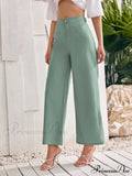 High Waist Wide Leg Trousers