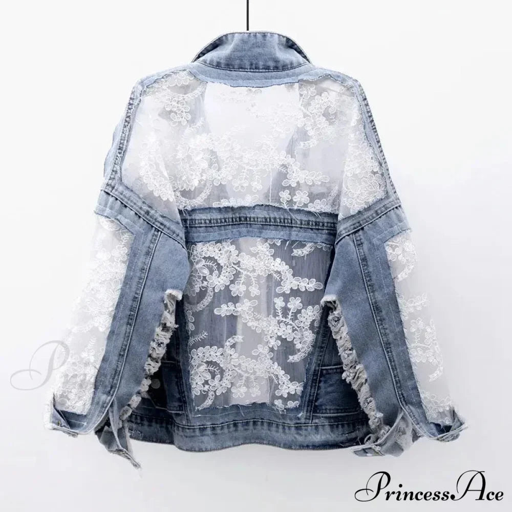 Embroidery Patchwork Stylish Denim Jacket