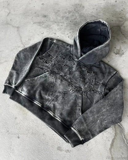 Embroidery Vintage Gothic Hoodie