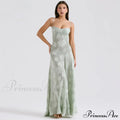 Floral Print Stylish Sheer Maxi Dress