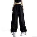 Fluorescent Drawstring Wide Leg Cargo Pant