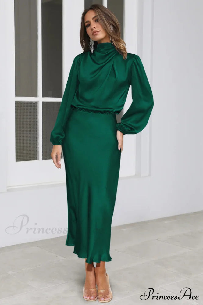 From The Source Charming High Neck Bridal Dress